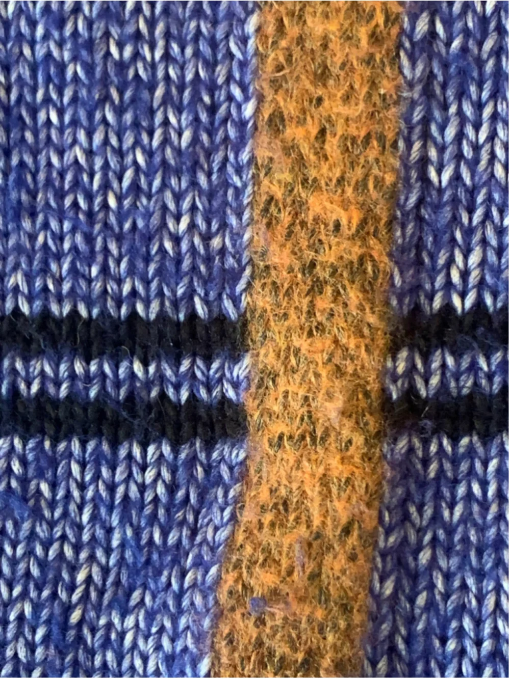 Nine West Plaid Crew Neck Sweater Blue Brown XL
